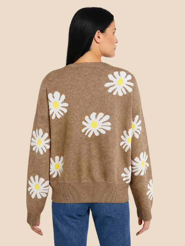Indiana | Daisy Print Cardigan til Kvinder