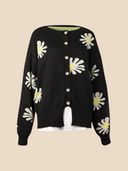 Indiana | Daisy Print Cardigan til Kvinder