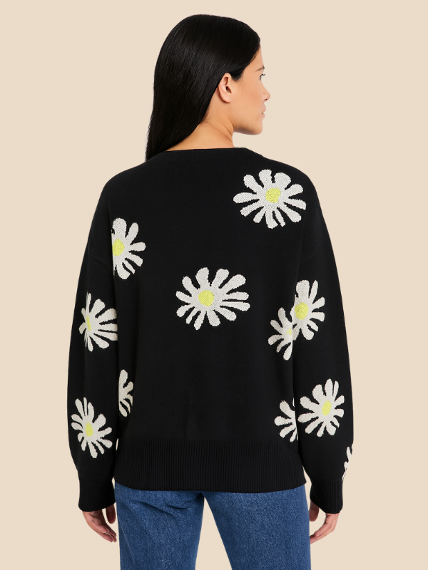 Indiana | Daisy Print Cardigan til Kvinder