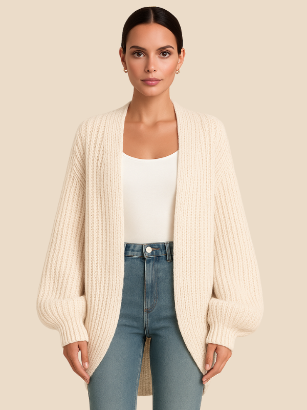 Isabella | Strikket Oversized Cardigan til Kvinder