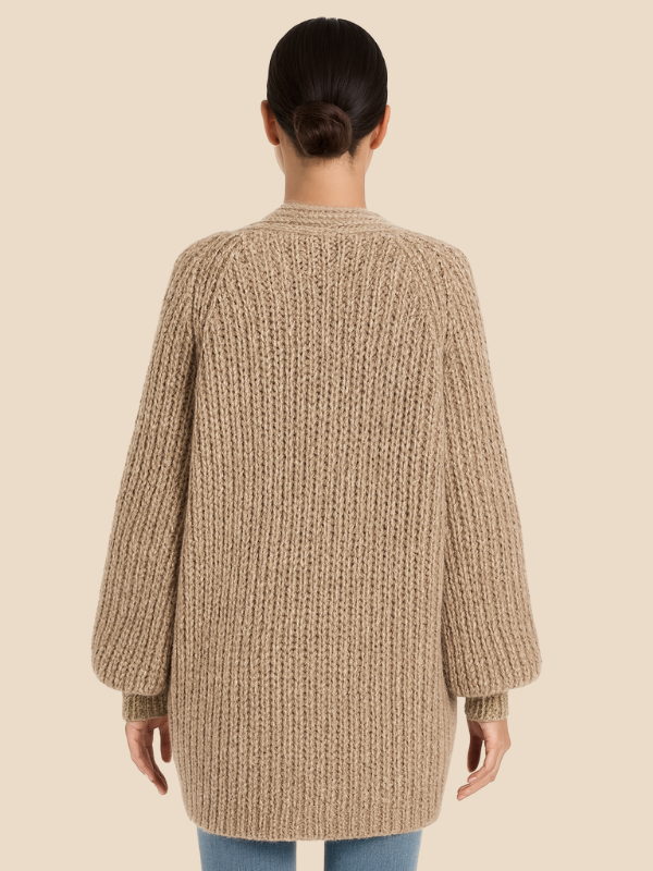 Isabella | Strikket Oversized Cardigan til Kvinder