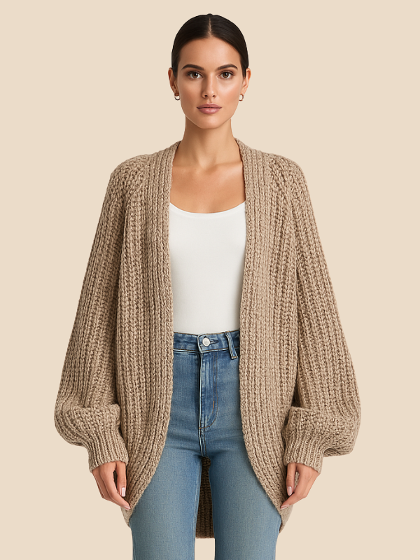 Isabella | Strikket Oversized Cardigan til Kvinder