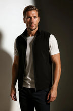 Oliver – Herre Casual Ståkrave Vest Sort
