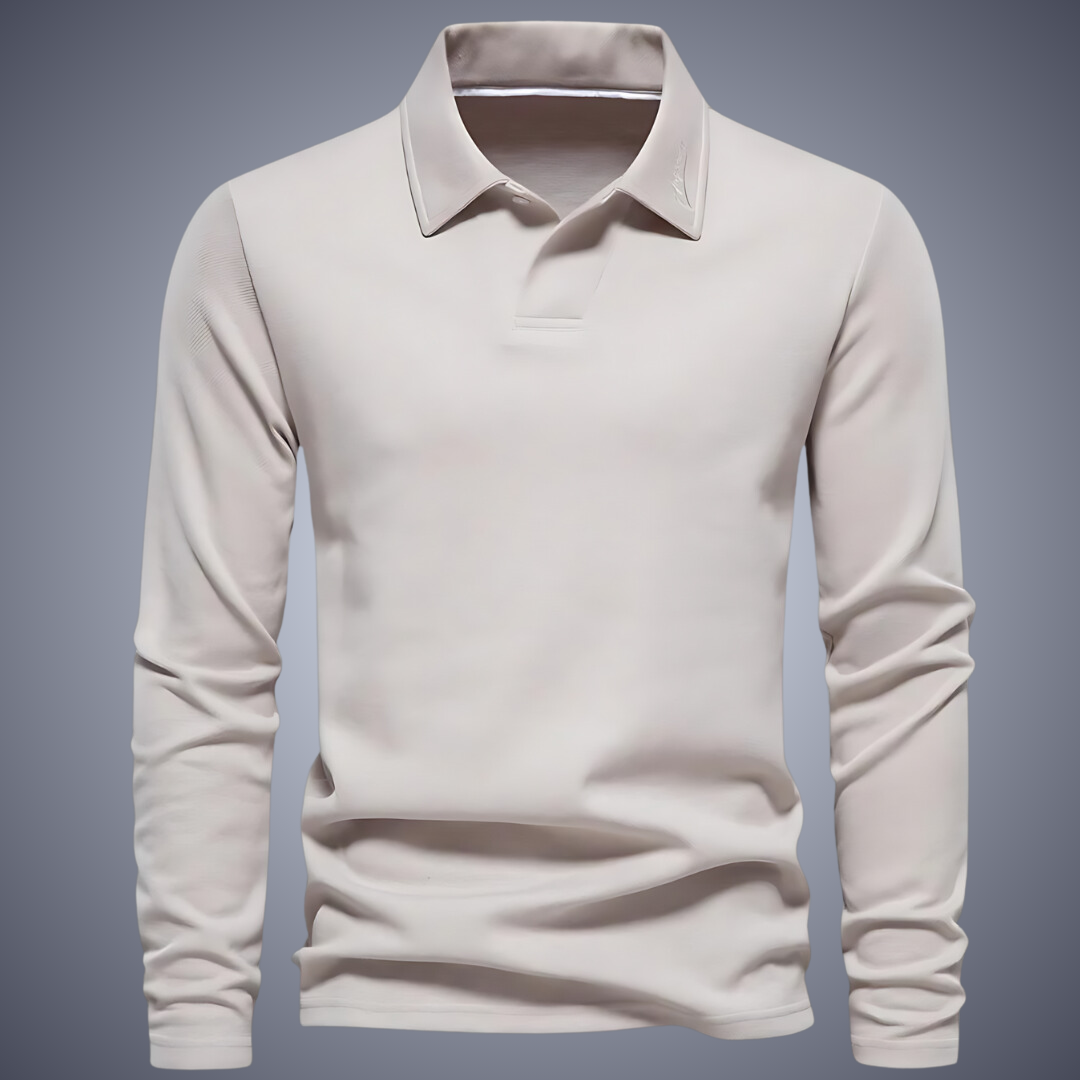 OLDO – Herre polo med lange ærmer