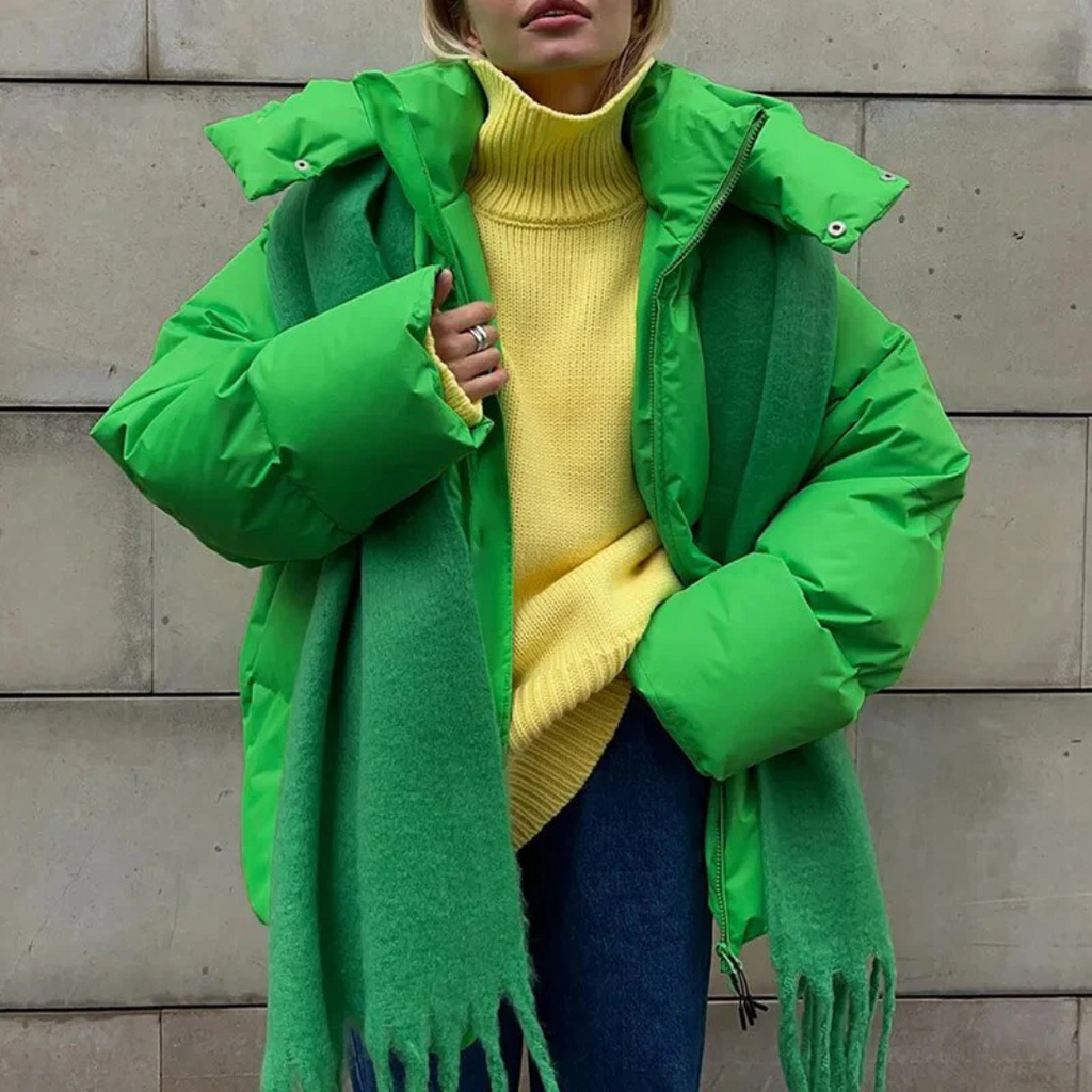 BORA – oversized pufferjakke til damer