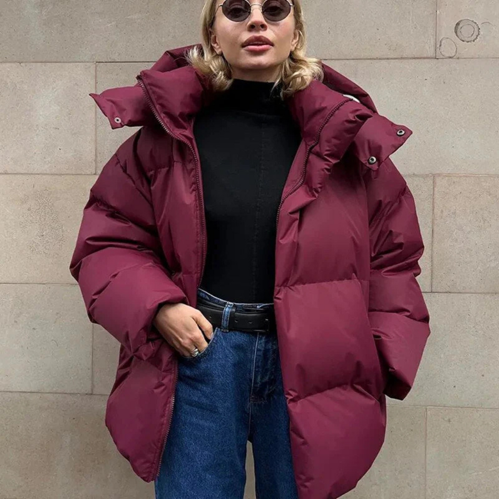 BORA – oversized pufferjakke til damer
