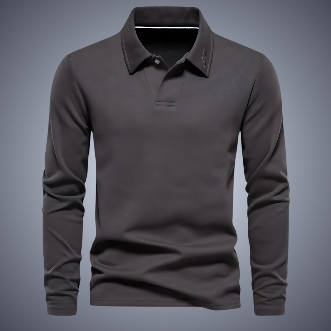 OLDO – Herre polo med lange ærmer
