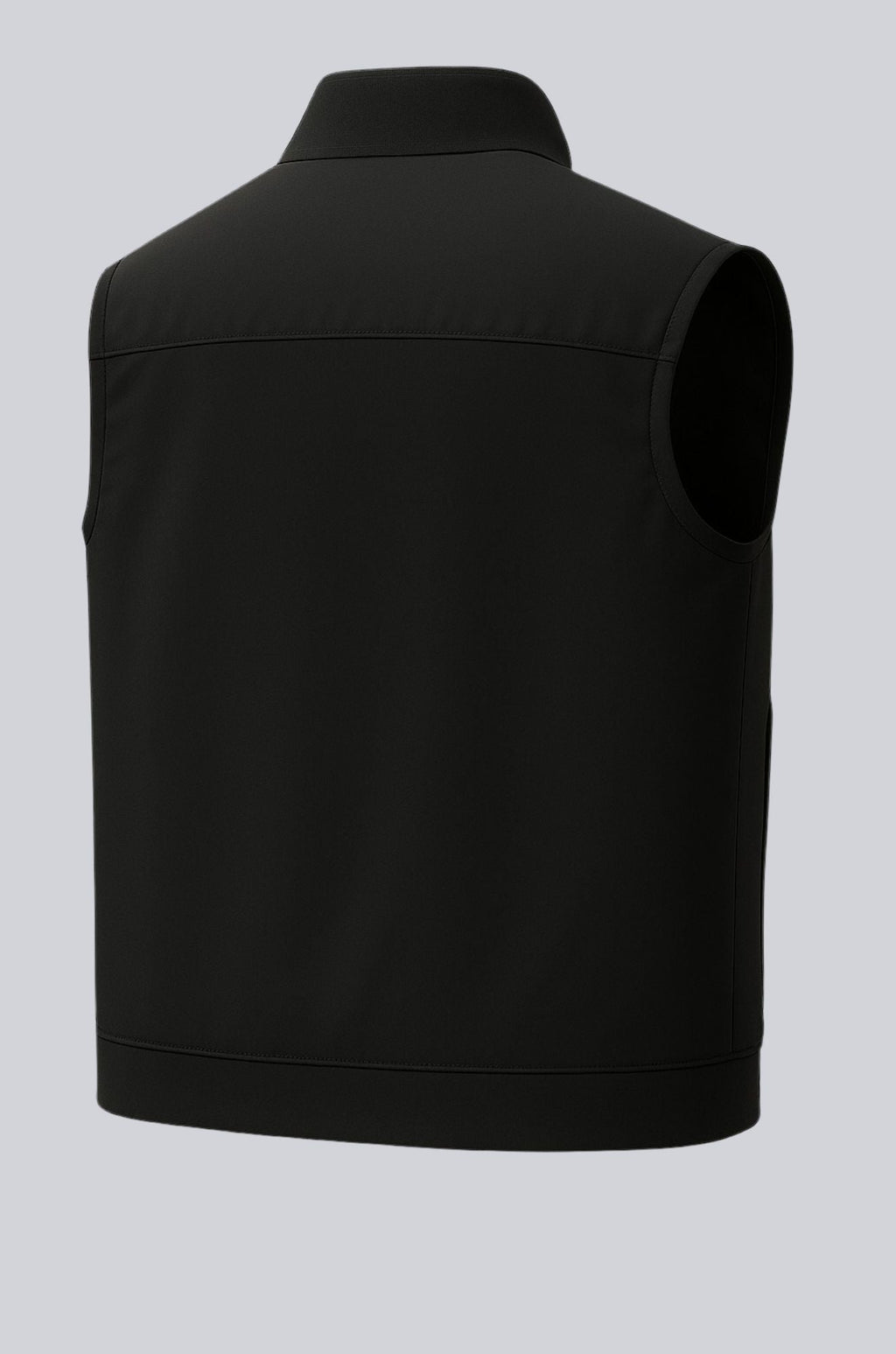 Oliver – Herre Casual Ståkrave Vest Sort