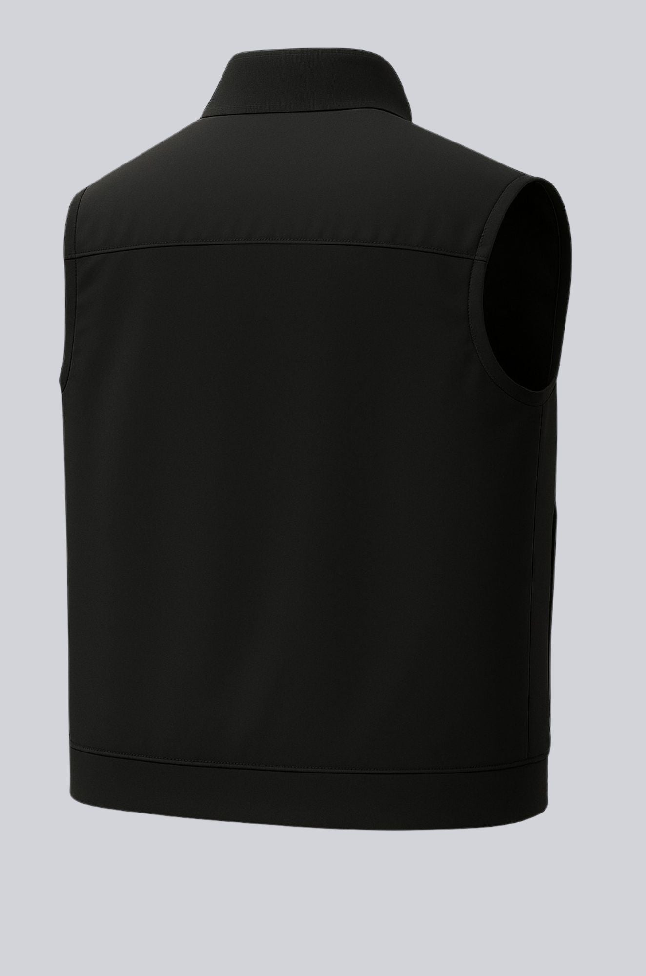 Oliver – Herre Casual Ståkrave Vest Sort