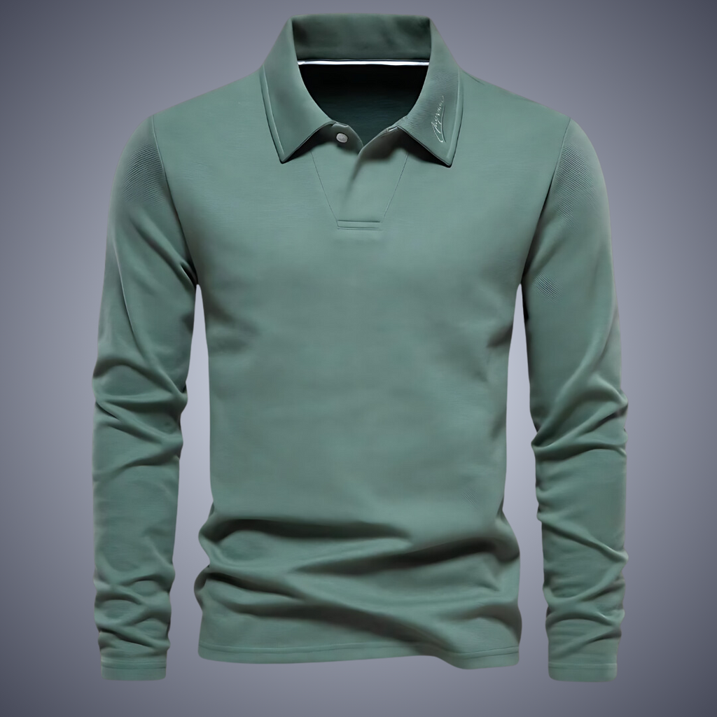 OLDO – Herre polo med lange ærmer
