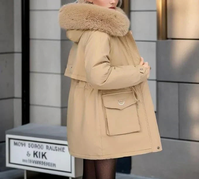 MARJA – Lang dame vinterjakke med krave