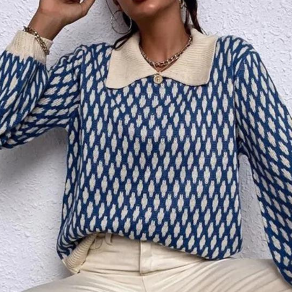 NALEY – trøje med krave til damer