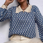 NALEY – trøje med krave til damer