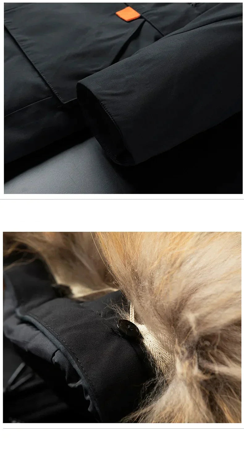 RISTO – Herre vinterjakke med pelskrave-stil