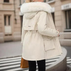 MARJA – Lang dame vinterjakke med krave