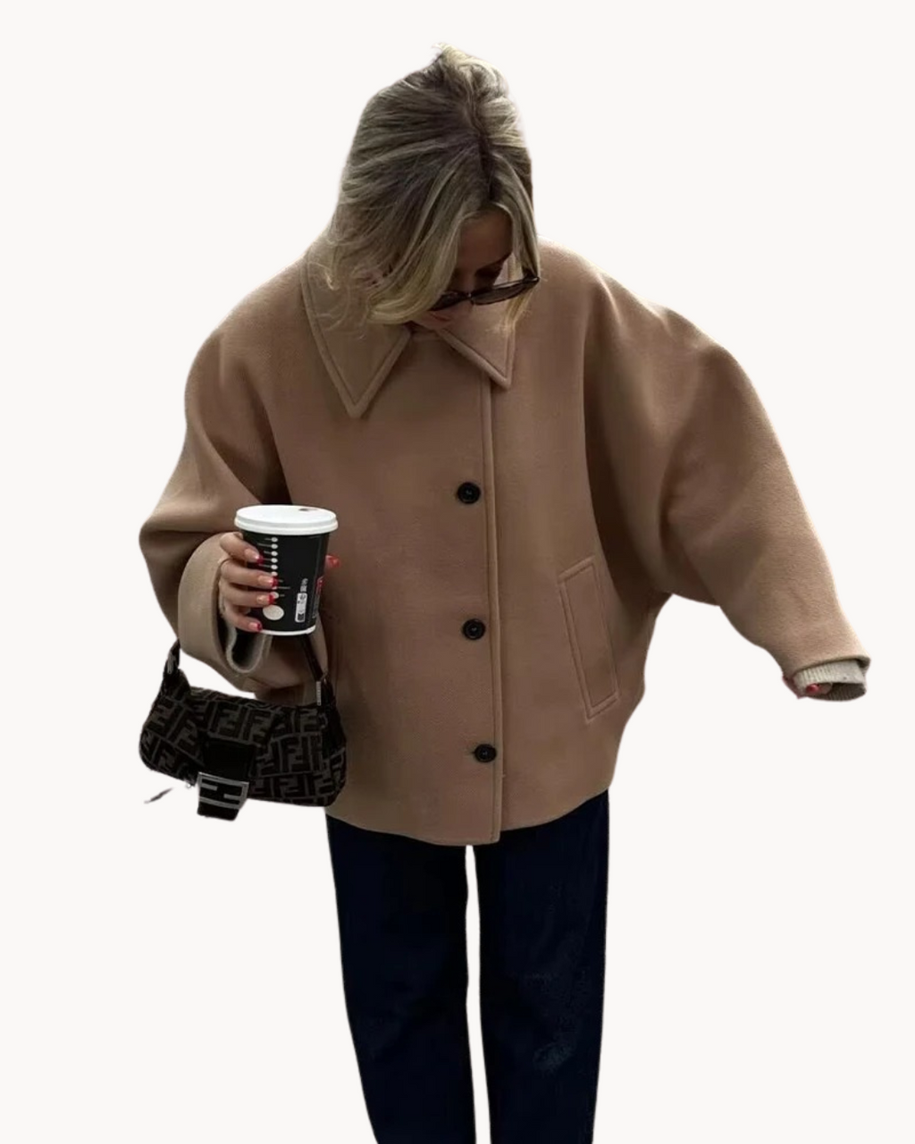 LUMMI – Kort dame trenchcoat