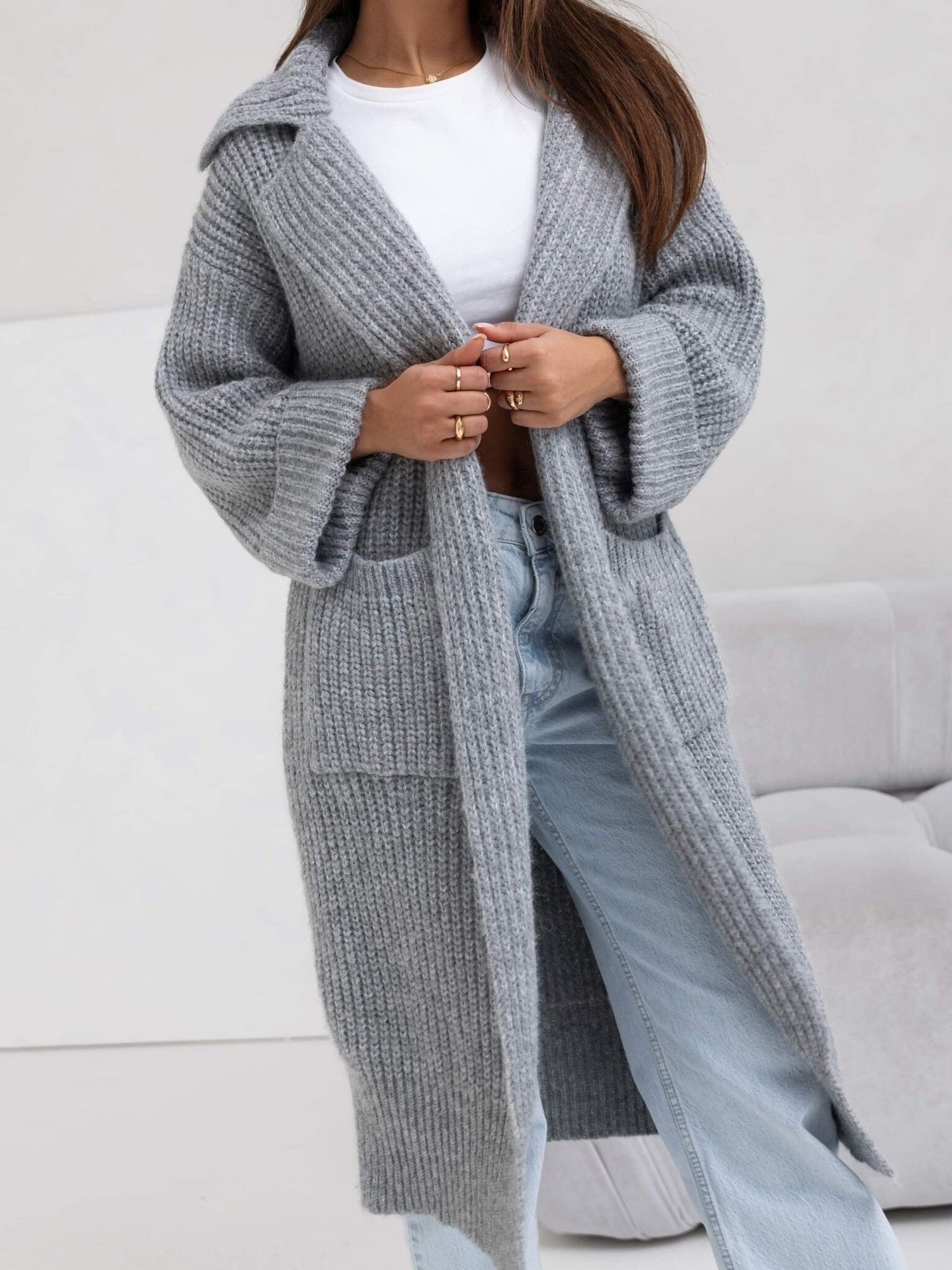 INES – oversized vintervest til damer