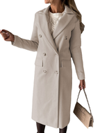 AMEA – lang trenchcoat til damer