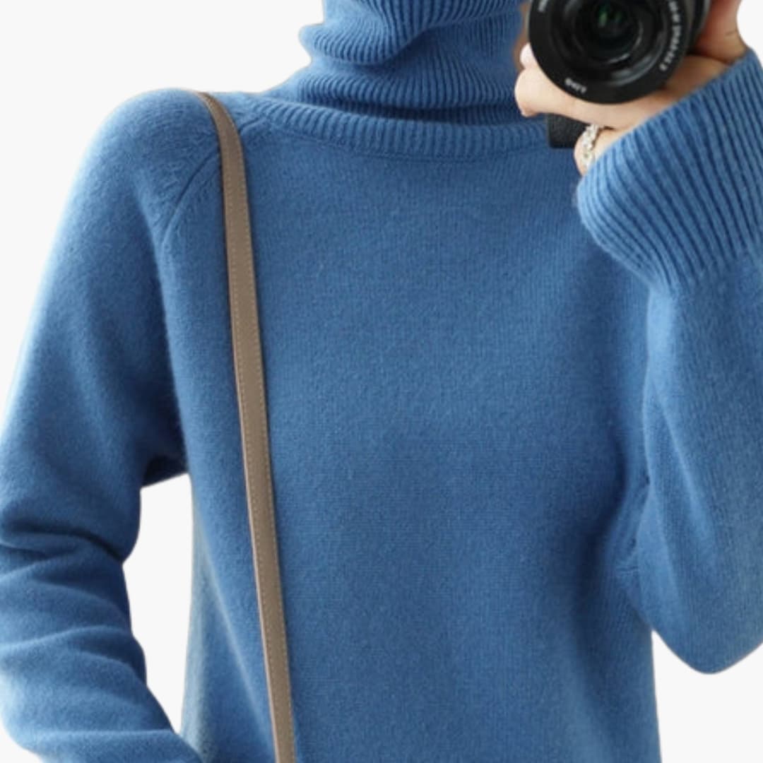 CHRISTAL – trøje til damer med krave