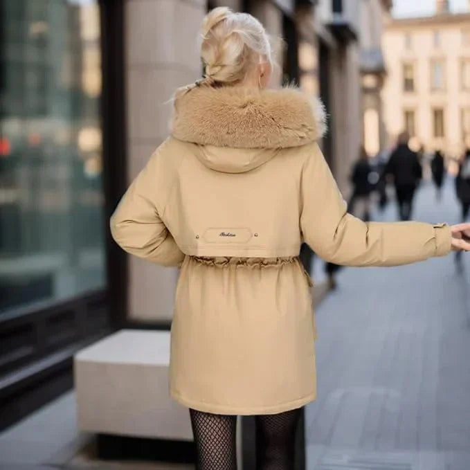 MARJA – Lang dame vinterjakke med krave