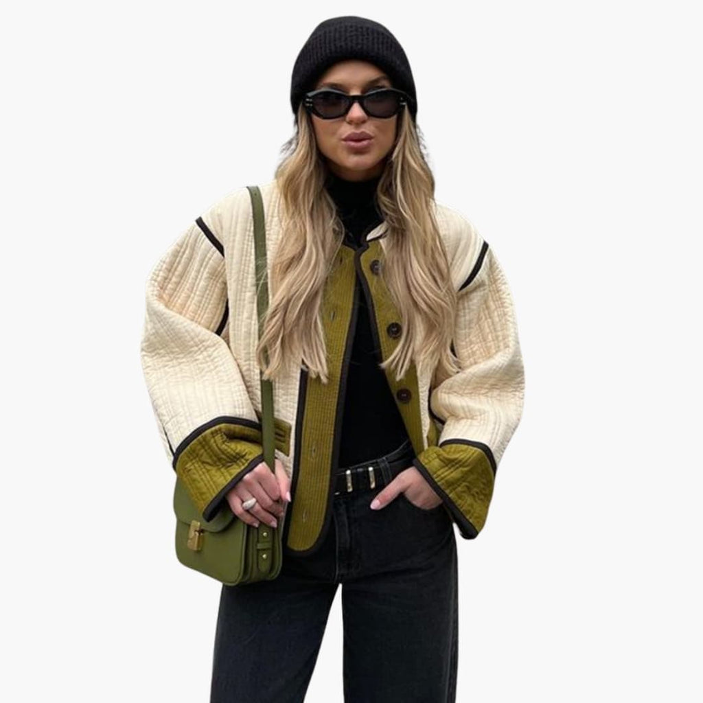 BONNIE – quiltet jakke til damer med knapper