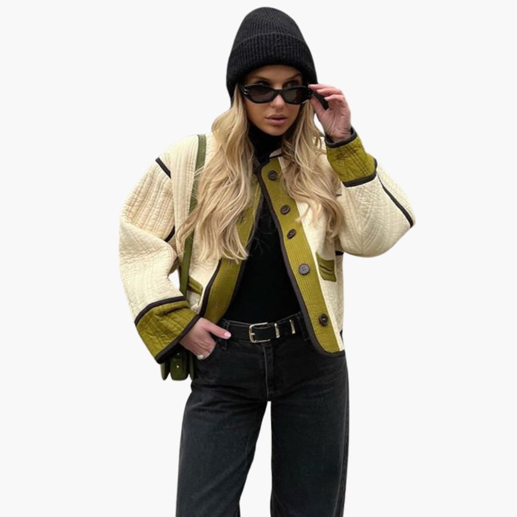 BONNIE – quiltet jakke til damer med knapper