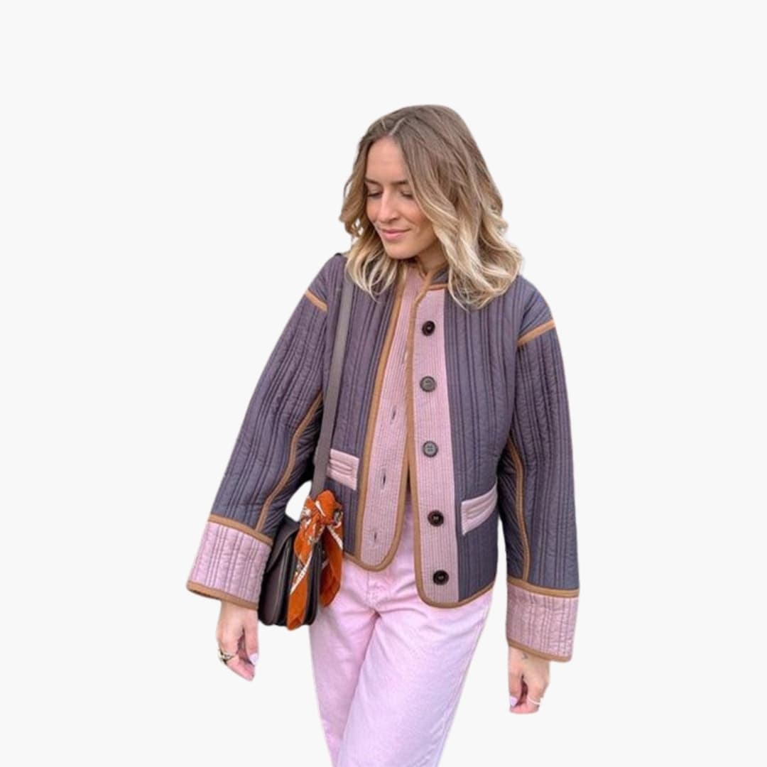 BONNIE – quiltet jakke til damer med knapper