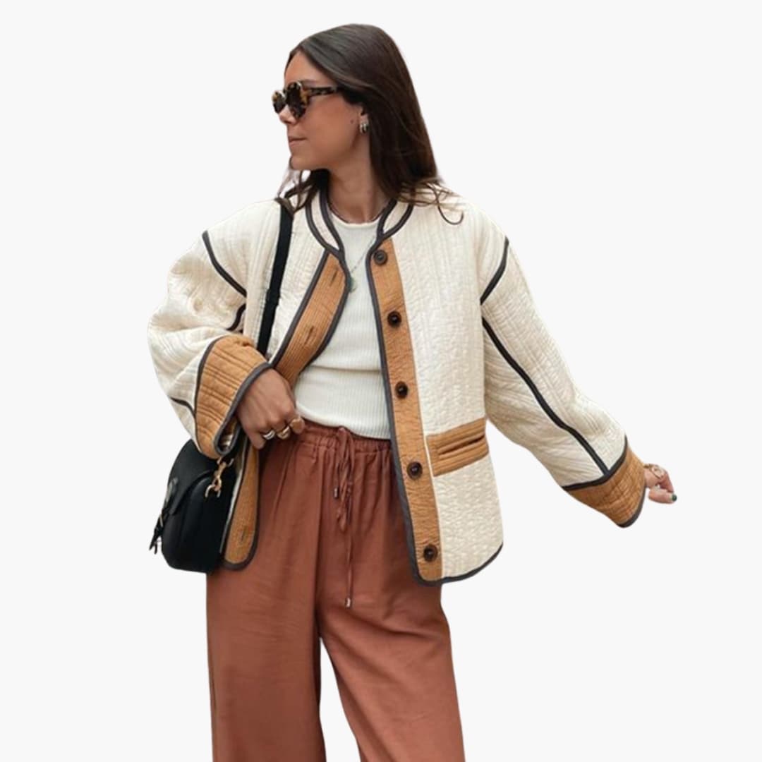 BONNIE – quiltet jakke til damer med knapper