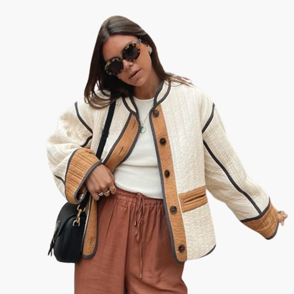 BONNIE – quiltet jakke til damer med knapper