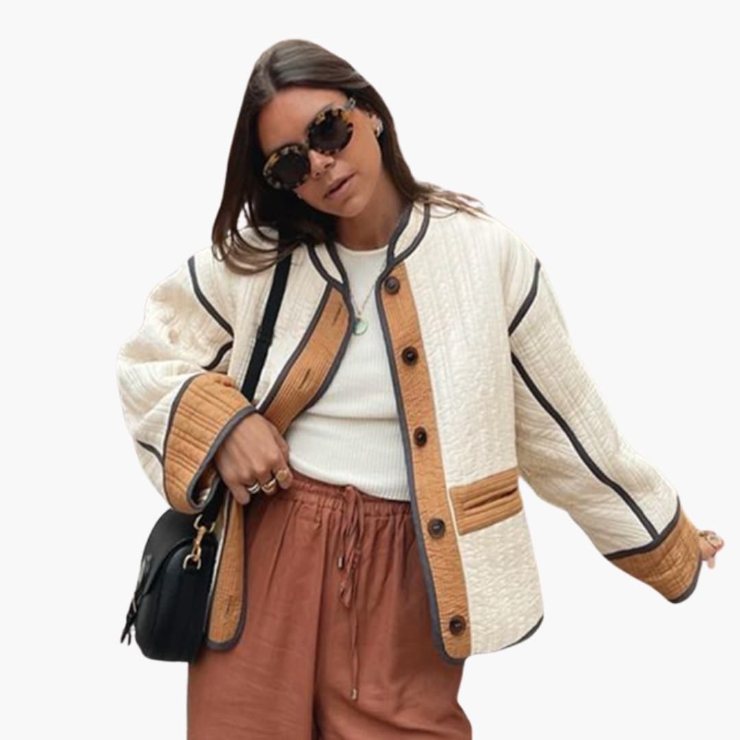 BONNIE – quiltet jakke til damer med knapper