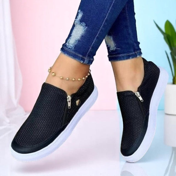 KIRRA – Moderne dame sko med lynlås