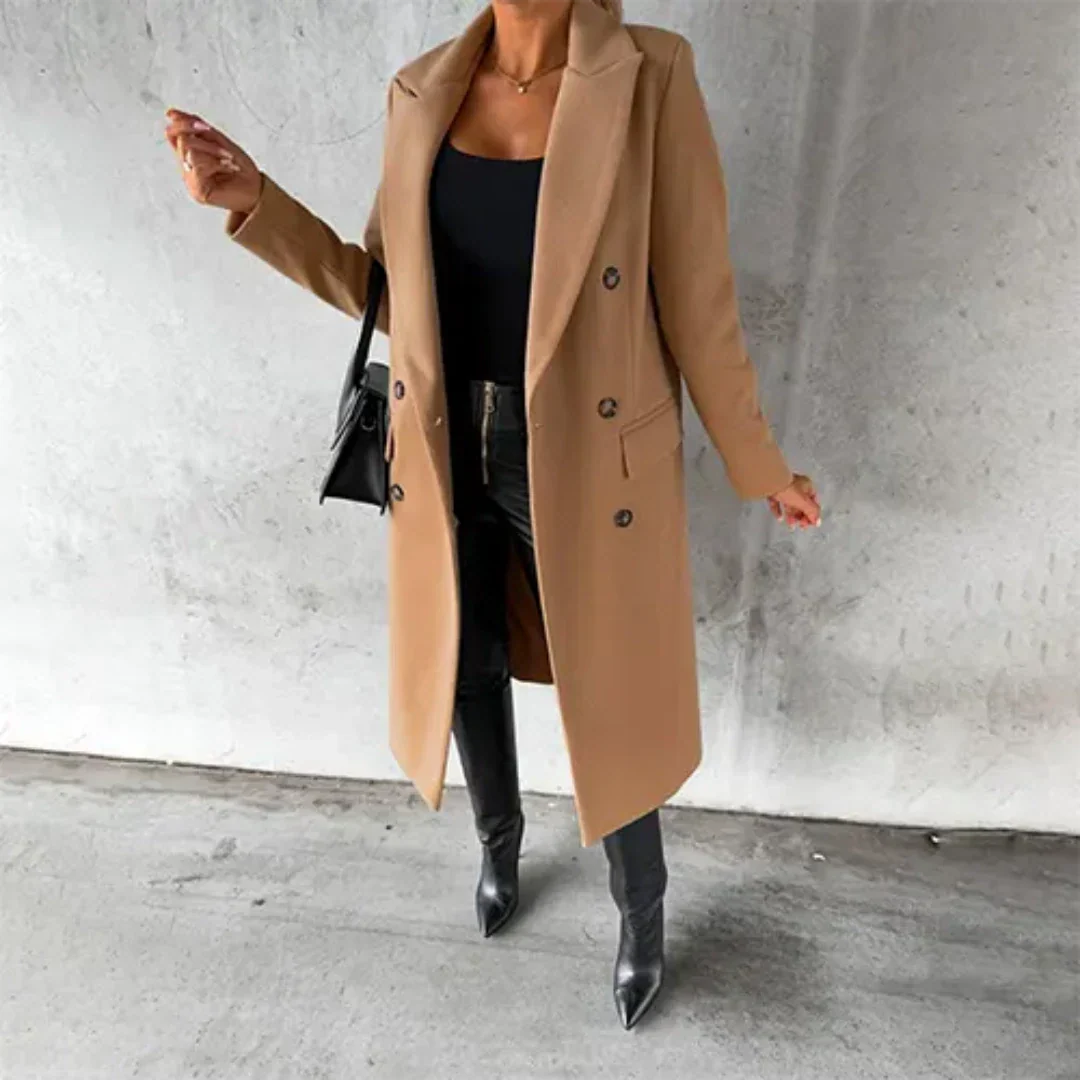 AMEA – lang trenchcoat til damer