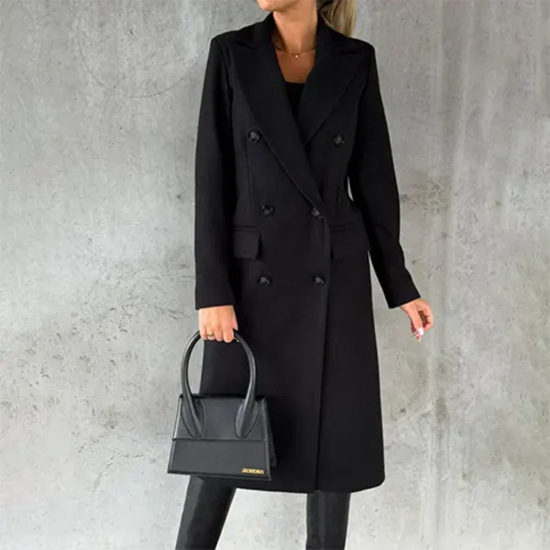 AMEA – lang trenchcoat til damer
