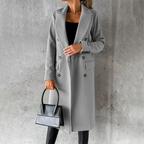 AMEA – lang trenchcoat til damer